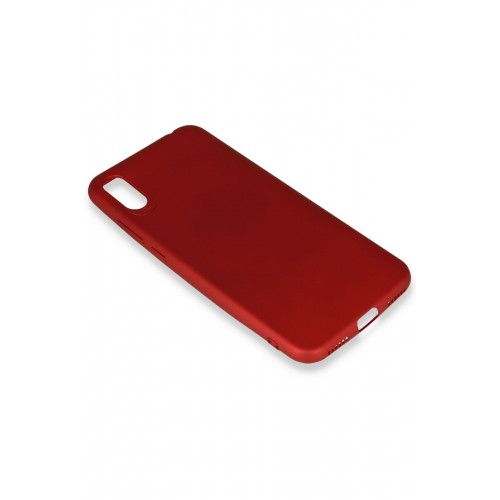 Newface Xiaomi Redmi 7A Kılıf Premium Rubber Silikon - Bordo Newface Xiaomi Redmi 7A Kılıf Premium Rubber Silikon - Bordo