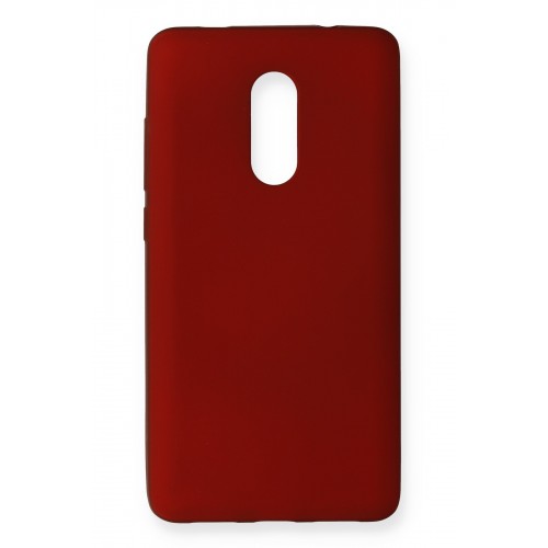 Newface Xiaomi Redmi Note 4X Kılıf Premium Rubber Silikon - Bordo Newface Xiaomi Redmi Note 4X Kılıf Premium Rubber Silikon - Bordo