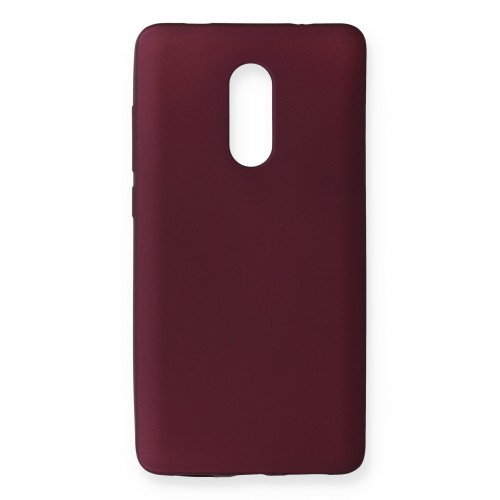 Newface Xiaomi Redmi Note 4X Kılıf Premium Rubber Silikon - Mürdüm Newface Xiaomi Redmi Note 4X Kılıf Premium Rubber Silikon - Mürdüm