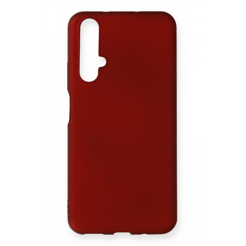 Newface Huawei Honor 20 Kılıf Premium Rubber Silikon - Bordo Newface Huawei Honor 20 Kılıf Premium Rubber Silikon - Bordo