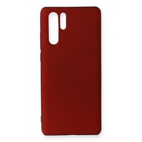 Newface Huawei P30 Pro Kılıf Premium Rubber Silikon - Bordo Newface Huawei P30 Pro Kılıf Premium Rubber Silikon - Bordo