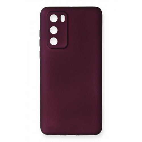 Newface Huawei P40 Kılıf Premium Rubber Silikon - Mürdüm Newface Huawei P40 Kılıf Premium Rubber Silikon - Mürdüm