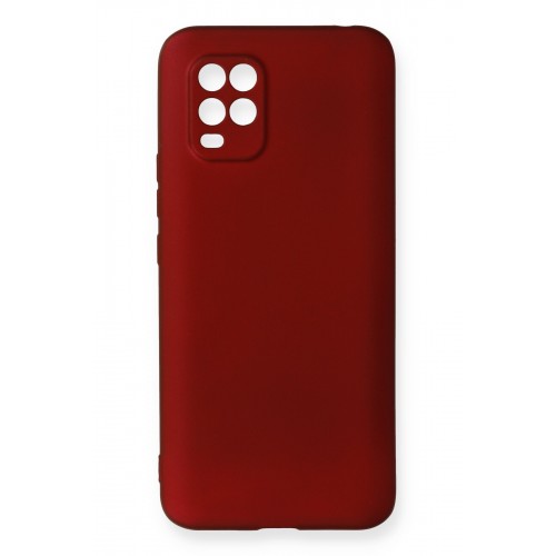 Newface Xiaomi Mi 10 Lite Kılıf Premium Rubber Silikon - Bordo Newface Xiaomi Mi 10 Lite Kılıf Premium Rubber Silikon - Bordo