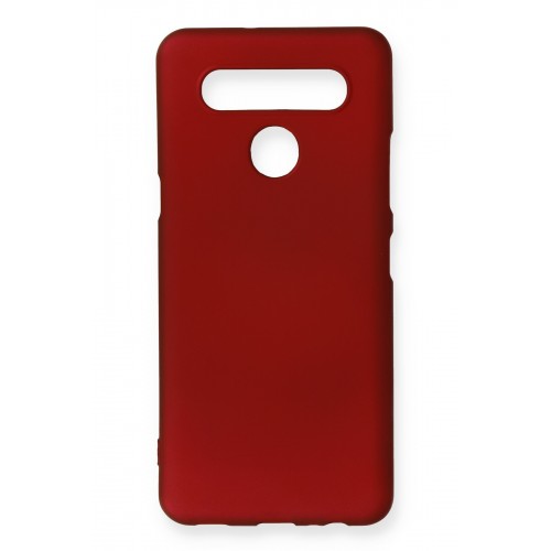 Newface LG K41S Kılıf Premium Rubber Silikon - Bordo Newface LG K41S Kılıf Premium Rubber Silikon - Bordo