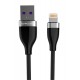 Konfulon S83 Seramik Uçlu Lightning Kablo iphone Uyumlu 1M 3.1A - Siyah Konfulon S83 Seramik Uçlu Lightning Kablo iphone Uyumlu 1M 3.1A - Siyah