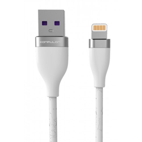 Konfulon S83 Seramik Uçlu Lightning Kablo iphone Uyumlu 1M 3.1A - Beyaz Konfulon S83 Seramik Uçlu Lightning Kablo iphone Uyumlu 1M 3.1A - Beyaz