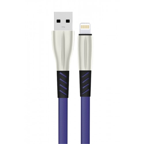 Konfulon S89 Metal Uçlu Lightning Kablo iphone Uyumlu 1M 2.4A - Mavi Konfulon S89 Metal Uçlu Lightning Kablo iphone Uyumlu 1M 2.4A - Mavi