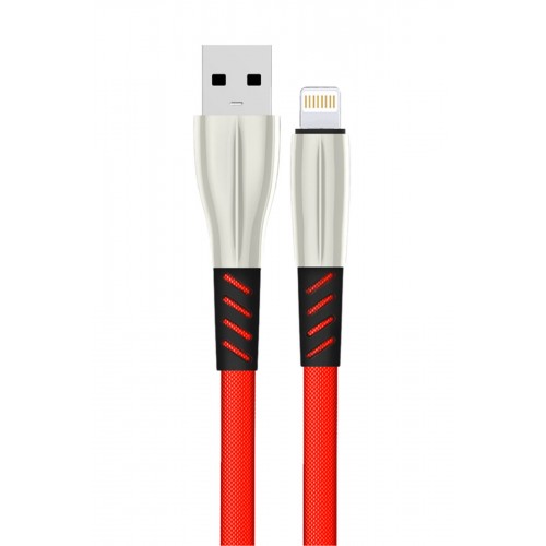 Konfulon S89 Metal Uçlu Lightning Kablo iphone Uyumlu 1M 2.4A - Kırmızı Konfulon S89 Metal Uçlu Lightning Kablo iphone Uyumlu 1M 2.4A - Kırmızı