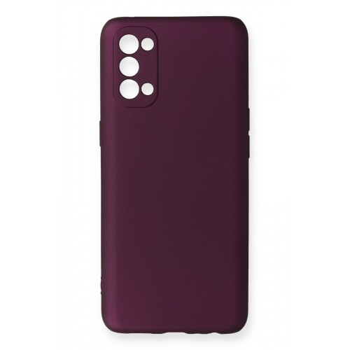 Newface Oppo Reno 4 Kılıf Premium Rubber Silikon - Mürdüm Newface Oppo Reno 4 Kılıf Premium Rubber Silikon - Mürdüm