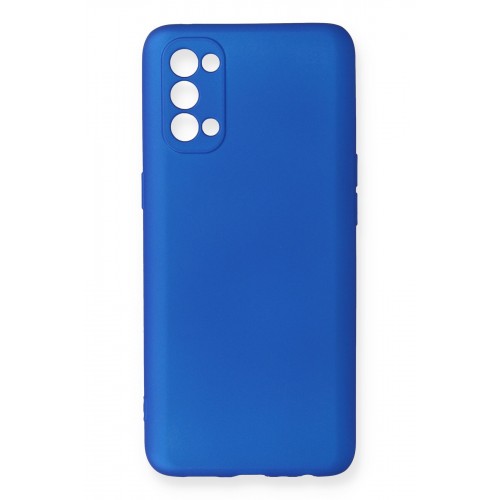 Newface Oppo Reno 4 Kılıf Premium Rubber Silikon - Mavi Newface Oppo Reno 4 Kılıf Premium Rubber Silikon - Mavi