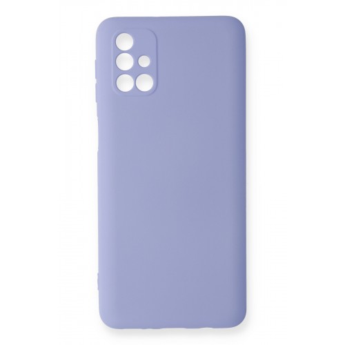Newface Samsung Galaxy M31S Kılıf Nano içi Kadife Silikon - Lila Newface Samsung Galaxy M31S Kılıf Nano içi Kadife Silikon - Lila