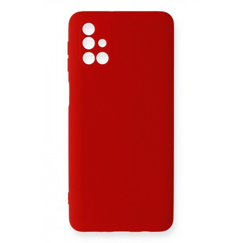 Newface Samsung Galaxy M31S Kılıf Nano içi Kadife Silikon - Kırmızı Newface Samsung Galaxy M31S Kılıf Nano içi Kadife Silikon - Kırmızı