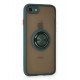 Newface iPhone 8 Kılıf Montreal Yüzüklü Silikon Kapak - Yeşil Newface iPhone 8 Kılıf Montreal Yüzüklü Silikon Kapak - Yeşil