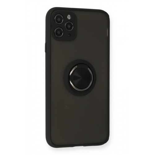 Newface iPhone 11 Pro Kılıf Montreal Yüzüklü Silikon Kapak - Siyah Newface iPhone 11 Pro Kılıf Montreal Yüzüklü Silikon Kapak - Siyah