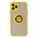 Newface iPhone 11 Pro Kılıf Montreal Yüzüklü Silikon Kapak - Sarı Newface iPhone 11 Pro Kılıf Montreal Yüzüklü Silikon Kapak - Sarı