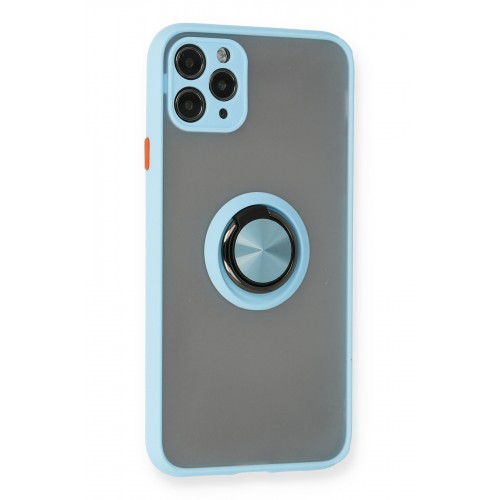Newface iPhone 11 Pro Kılıf Montreal Yüzüklü Silikon Kapak - Buz Mavi Newface iPhone 11 Pro Kılıf Montreal Yüzüklü Silikon Kapak - Buz Mavi
