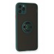 Newface iPhone 11 Pro Max Kılıf Montreal Yüzüklü Silikon Kapak - Yeşil Newface iPhone 11 Pro Max Kılıf Montreal Yüzüklü Silikon Kapak - Yeşil