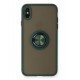 Newface iPhone XS Max Kılıf Montreal Yüzüklü Silikon Kapak - Yeşil Newface iPhone XS Max Kılıf Montreal Yüzüklü Silikon Kapak - Yeşil