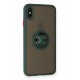 Newface iPhone XS Max Kılıf Montreal Yüzüklü Silikon Kapak - Yeşil Newface iPhone XS Max Kılıf Montreal Yüzüklü Silikon Kapak - Yeşil