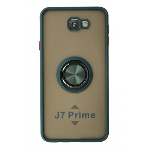 Newface Samsung Galaxy J7 Prime Kılıf Montreal Yüzüklü Silikon Kapak - Yeşil Newface Samsung Galaxy J7 Prime Kılıf Montreal Yüzüklü Silikon Kapak - Yeşil