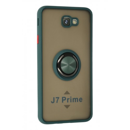 Newface Samsung Galaxy J7 Prime Kılıf Montreal Yüzüklü Silikon Kapak - Yeşil Newface Samsung Galaxy J7 Prime Kılıf Montreal Yüzüklü Silikon Kapak - Yeşil