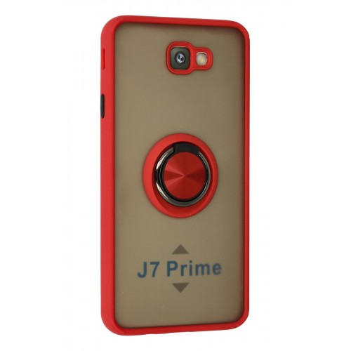 Newface Samsung Galaxy J7 Prime Kılıf Montreal Yüzüklü Silikon Kapak - Kırmızı Newface Samsung Galaxy J7 Prime Kılıf Montreal Yüzüklü Silikon Kapak - Kırmızı