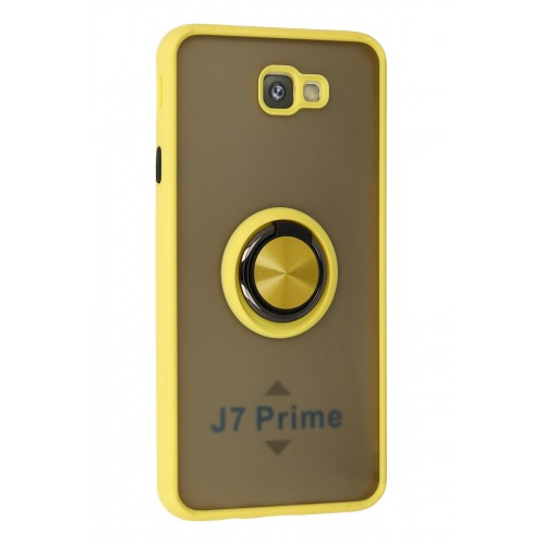 Newface Samsung Galaxy J7 Prime Kılıf Montreal Yüzüklü Silikon Kapak - Sarı Newface Samsung Galaxy J7 Prime Kılıf Montreal Yüzüklü Silikon Kapak - Sarı