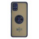 Newface Samsung Galaxy M51 Kılıf Montreal Yüzüklü Silikon Kapak - Lacivert Newface Samsung Galaxy M51 Kılıf Montreal Yüzüklü Silikon Kapak - Lacivert