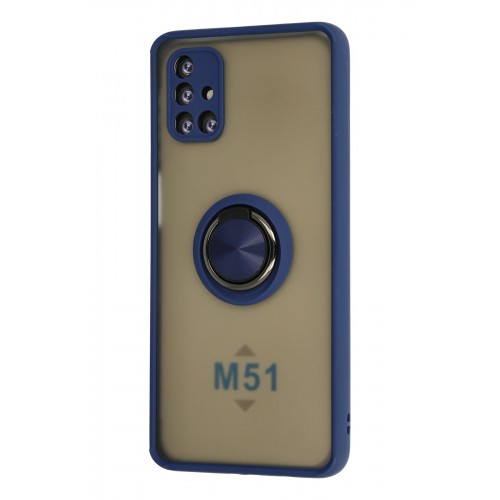 Newface Samsung Galaxy M51 Kılıf Montreal Yüzüklü Silikon Kapak - Lacivert Newface Samsung Galaxy M51 Kılıf Montreal Yüzüklü Silikon Kapak - Lacivert