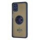 Newface Samsung Galaxy M51 Kılıf Montreal Yüzüklü Silikon Kapak - Lacivert Newface Samsung Galaxy M51 Kılıf Montreal Yüzüklü Silikon Kapak - Lacivert