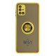 Newface Samsung Galaxy M51 Kılıf Montreal Yüzüklü Silikon Kapak - Sarı Newface Samsung Galaxy M51 Kılıf Montreal Yüzüklü Silikon Kapak - Sarı