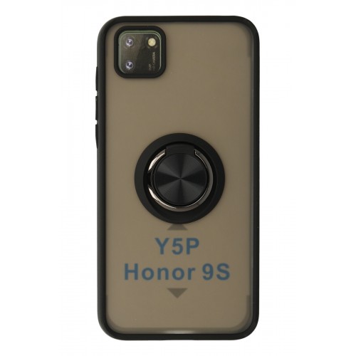 Newface Huawei Y5P Kılıf Montreal Yüzüklü Silikon Kapak - Siyah Newface Huawei Y5P Kılıf Montreal Yüzüklü Silikon Kapak - Siyah