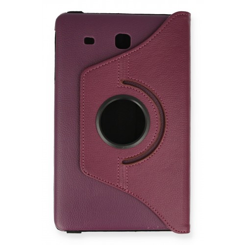 Newface Samsung Galaxy T560 Tab E 9.7 Kılıf 360 Tablet Deri Kılıf - Mürdüm Newface Samsung Galaxy T560 Tab E 9.7 Kılıf 360 Tablet Deri Kılıf - Mürdüm