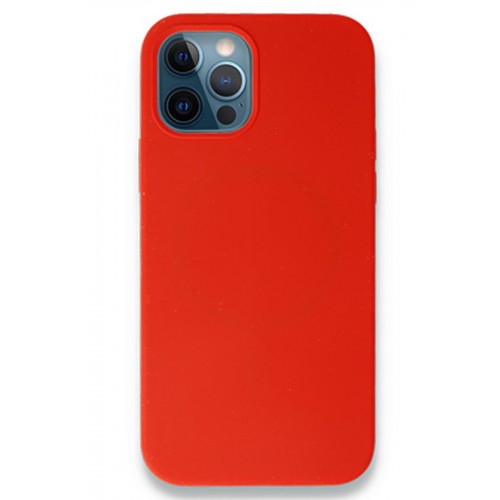 Newface iPhone 12 Kılıf Magneticsafe Lansman Silikon Kapak - Kırmızı Newface iPhone 12 Kılıf Magneticsafe Lansman Silikon Kapak - Kırmızı