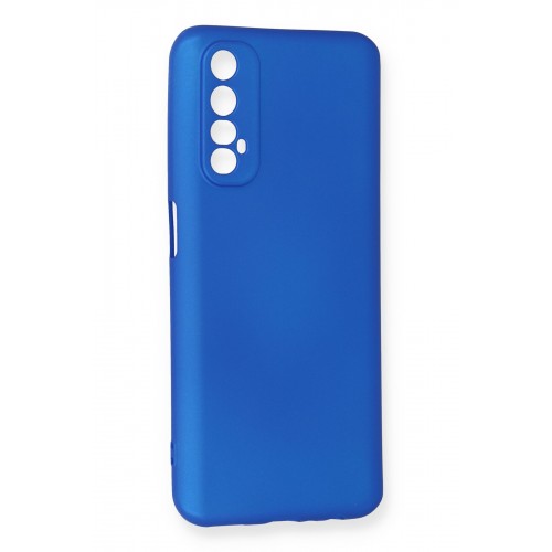Newface Realme 7 Kılıf Premium Rubber Silikon - Mavi Newface Realme 7 Kılıf Premium Rubber Silikon - Mavi