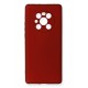 Newface Huawei Mate 40 Pro Kılıf Premium Rubber Silikon - Bordo
