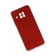 Newface Xiaomi Mi 10T Lite Kılıf Premium Rubber Silikon - Bordo Newface Xiaomi Mi 10T Lite Kılıf Premium Rubber Silikon - Bordo