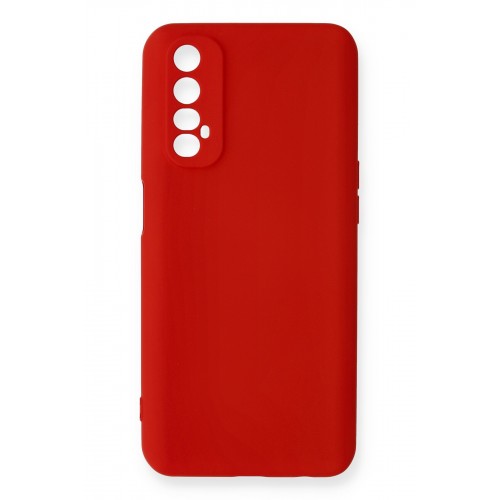 Newface Realme 7 Kılıf Nano içi Kadife Silikon - Kırmızı Newface Realme 7 Kılıf Nano içi Kadife Silikon - Kırmızı