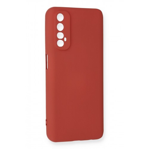 Newface Realme 7 Kılıf Nano içi Kadife Silikon - Kiremit Newface Realme 7 Kılıf Nano içi Kadife Silikon - Kiremit