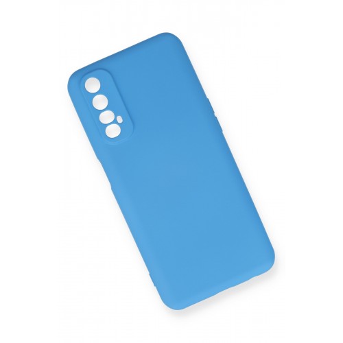 Newface Realme 7 Kılıf Nano içi Kadife Silikon - Mavi Newface Realme 7 Kılıf Nano içi Kadife Silikon - Mavi