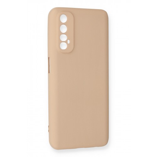 Newface Realme 7 Kılıf Nano içi Kadife Silikon - Pudra Newface Realme 7 Kılıf Nano içi Kadife Silikon - Pudra