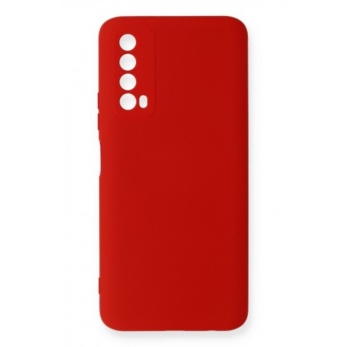 Newface Huawei P Smart 2021 Kılıf Nano içi Kadife Silikon - Kırmızı Newface Huawei P Smart 2021 Kılıf Nano içi Kadife Silikon - Kırmızı