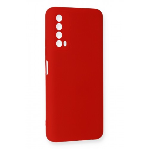 Newface Huawei P Smart 2021 Kılıf Nano içi Kadife Silikon - Kırmızı Newface Huawei P Smart 2021 Kılıf Nano içi Kadife Silikon - Kırmızı