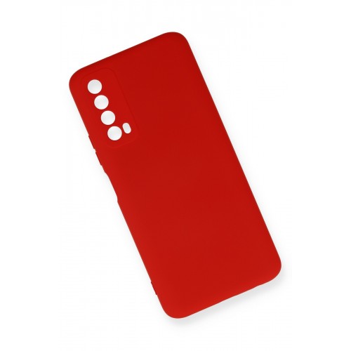 Newface Huawei P Smart 2021 Kılıf Nano içi Kadife Silikon - Kırmızı Newface Huawei P Smart 2021 Kılıf Nano içi Kadife Silikon - Kırmızı