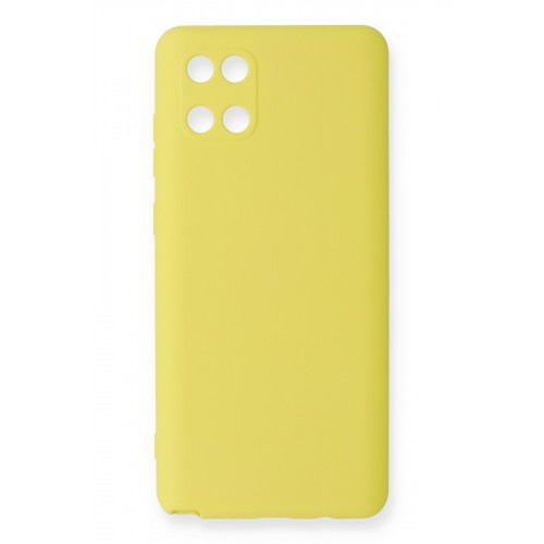 Newface Samsung Galaxy A81 / Note 10 Lite Kılıf Nano içi Kadife Silikon - Sarı Newface Samsung Galaxy A81 / Note 10 Lite Kılıf Nano içi Kadife Silikon - Sarı