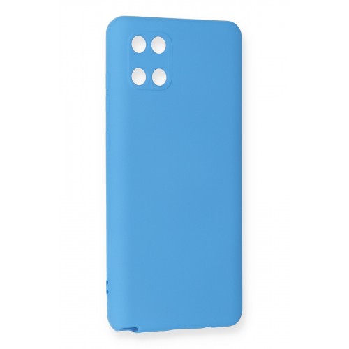Newface Samsung Galaxy A81 / Note 10 Lite Kılıf Nano içi Kadife Silikon - Mavi Newface Samsung Galaxy A81 / Note 10 Lite Kılıf Nano içi Kadife Silikon - Mavi