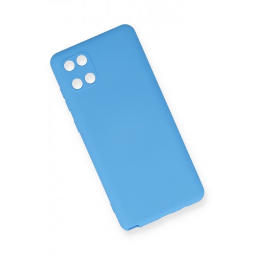 Newface Samsung Galaxy A81 / Note 10 Lite Kılıf Nano içi Kadife Silikon - Mavi Newface Samsung Galaxy A81 / Note 10 Lite Kılıf Nano içi Kadife Silikon - Mavi