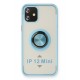 Newface iPhone 12 Kılıf Montreal Yüzüklü Silikon Kapak - Buz Mavi Newface iPhone 12 Kılıf Montreal Yüzüklü Silikon Kapak - Buz Mavi