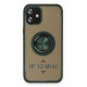 Newface iPhone 12 Kılıf Montreal Yüzüklü Silikon Kapak - Yeşil Newface iPhone 12 Kılıf Montreal Yüzüklü Silikon Kapak - Yeşil