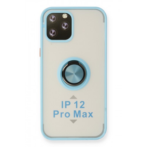 Newface iPhone 12 Pro Kılıf Montreal Yüzüklü Silikon Kapak - Buz Mavi Newface iPhone 12 Pro Kılıf Montreal Yüzüklü Silikon Kapak - Buz Mavi